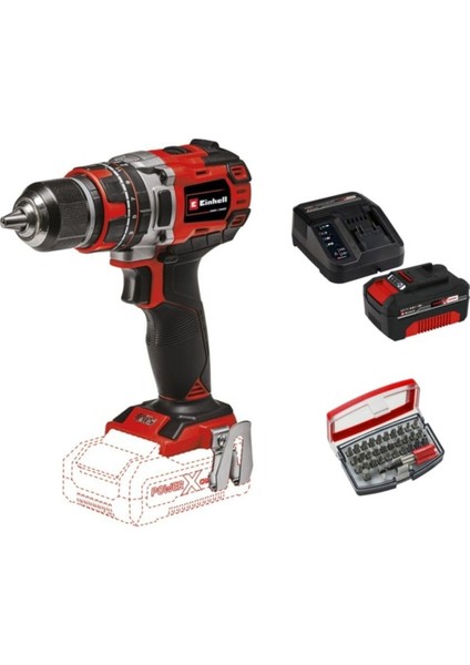 Tp-Cd 18/50 Li-I Bl Solo Akülü Vidalama Seti 1 x 4 Ah Starter Kit Kwb 32 Parça Bits Uç