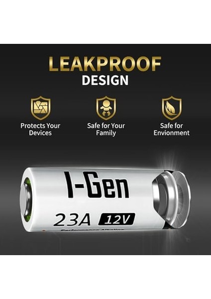23A Pil 10'lu Paket 12V MN21 Pil (A23 / 23A / V23GA / LRV08 / 8LR932)