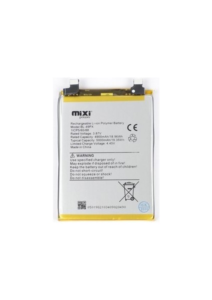 Mixipower Infinix Note 30 Pro Uyumlu Yüksek Kapasiteli Batarya
