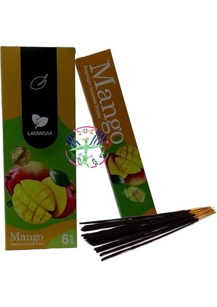 Mango (Fresh) Kokusu Özel Aroma Kokusu Agarbatti Arınma 20 Adet 1 Paket Çubuk Tütsü