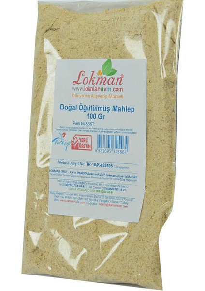 Mahlep Öğütülmüş Saf Doğal 100 gr Paket