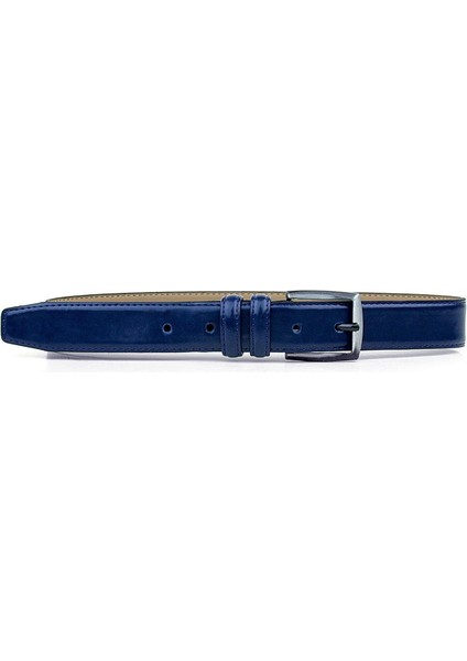 Rakerplus Lacivert Rugan 3,5cm Erkek Çocuk Kemeri (85-110CM)