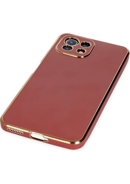 Xiaomi Mi 11 Lite Kılıf Volet Silikon - Kırmızı Glstd
