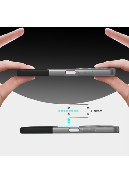 Redmi 14C 4g Kılıf Mıknatıslı Lmn Duble Kapak - Gri
