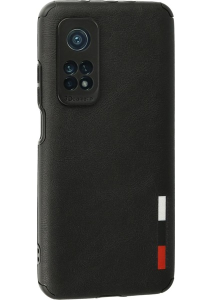 Xiaomi Mi 10T Kılıf Loop Deri Silikon - Siyah Glstd