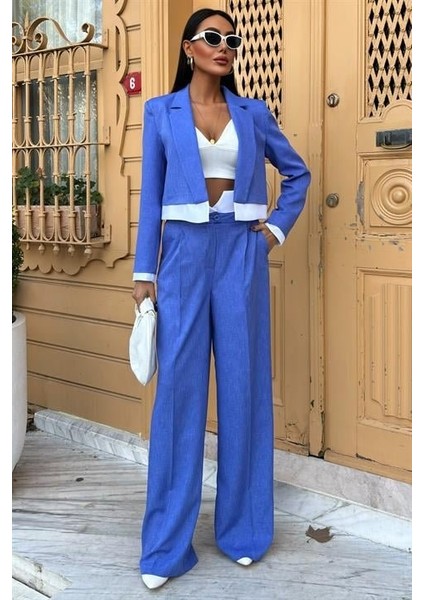 Audrey Crop Ceket Takım 10106