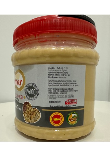 Şekersiz Fıstık Ezmesi 1000GR