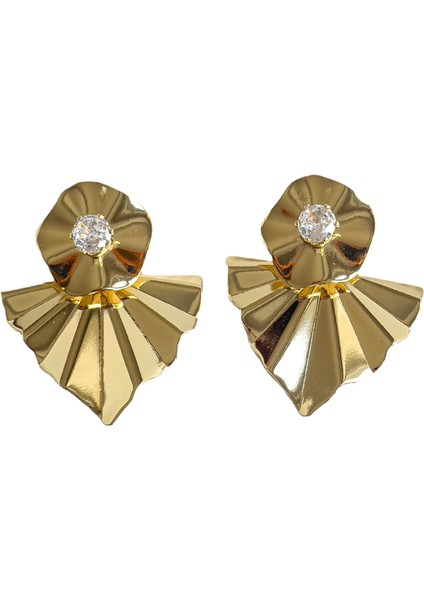 Soltria Üçgen Gold Küpe modelleri