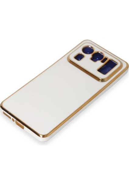 Xiaomi Mi 11 Ultra Kılıf Volet Silikon - Beyaz Glstd