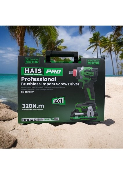 Haispro RB-SD2108W Profesyonel Akülü Darbeli Vidalama ve Somun Sıkma