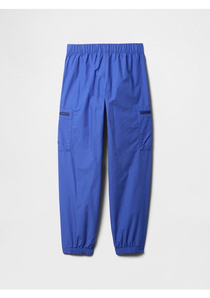 Erkek Çocuk Mavi Paraşüt Jogger Pantolon modelleri