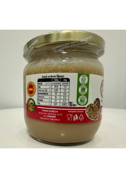 Şekerli Fıstık ezmesi 350 gr