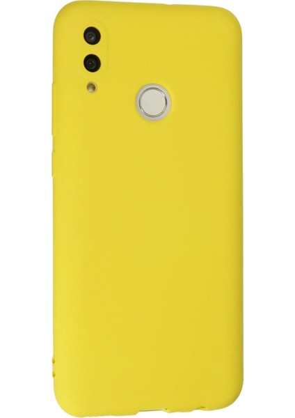 Huawei P Smart 2019 Kılıf Nano Içi Kadife Silikon - Sarı Glstd