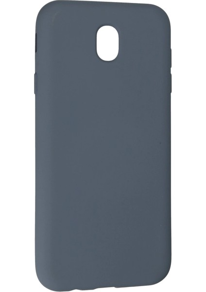 Samsung Galaxy J7 Pro / J730 Kılıf Nano Içi Kadife Silikon - Gri Glstd