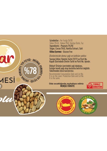 Kakaolu Fıstık Ezmesi 1000 gr