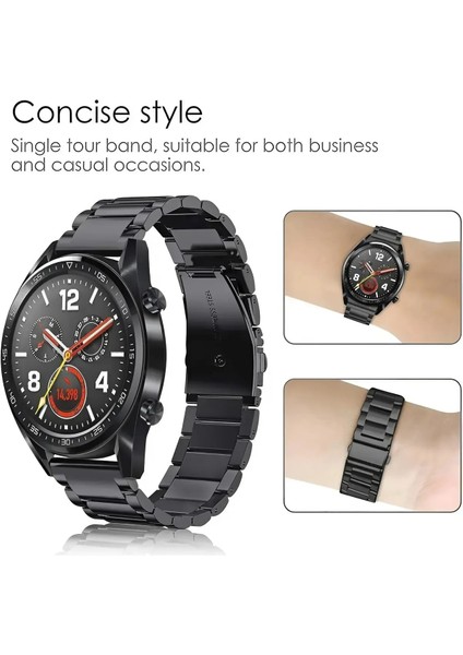 Samsung Galaxy Watch 4/5/6/7/fe/40/40/44 Classic 42/43/46/47MM Uyumlu 20MM Metal Paslanmaz Çelik Kordon modelleri