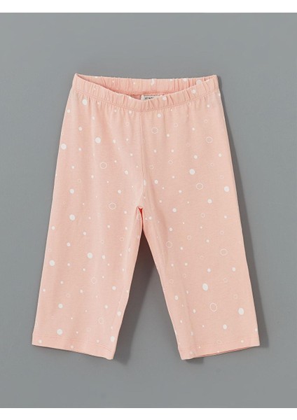 Bisiklet Yaka Baskılı Kız Çocuk Pijama Takımı (S5)