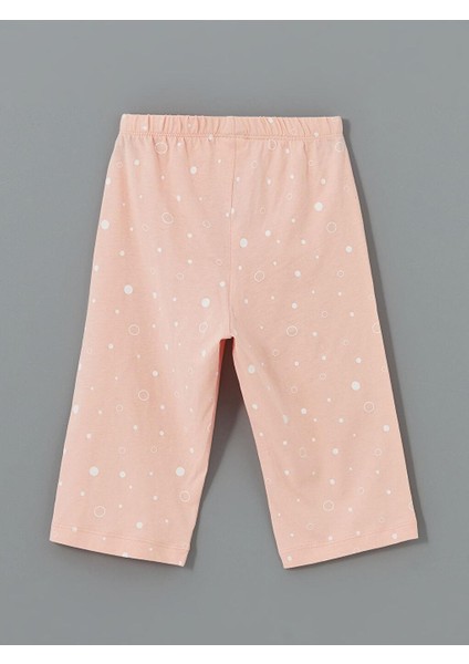 Bisiklet Yaka Baskılı Kız Çocuk Pijama Takımı (S5)