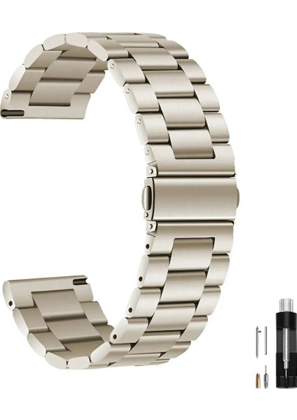Samsung Galaxy Watch 4/5/6/7/fe/40/40/44 Classic 42/43/46/47MM Uyumlu 20MM Metal Paslanmaz Çelik Kordon