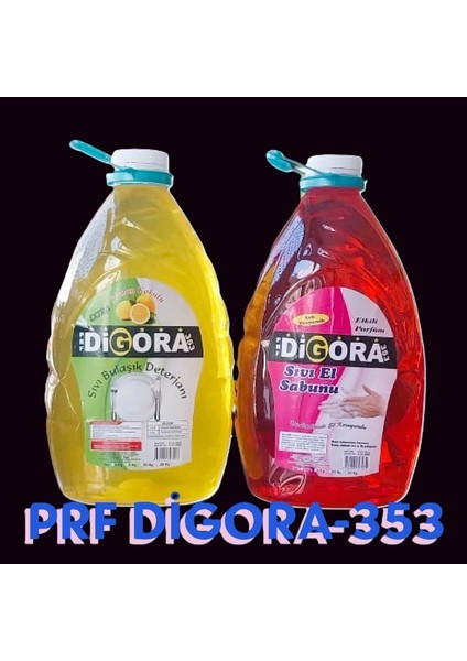 Prf Digora -353 Çok Amaçlı Hijyen 2 Li Sıvı El Sabunu ve Bulaşık Deterjanı