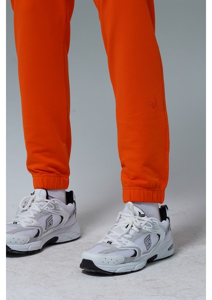Daily Core - Turuncu Rahat Kesim Erkek Jogger Eşofman Altı