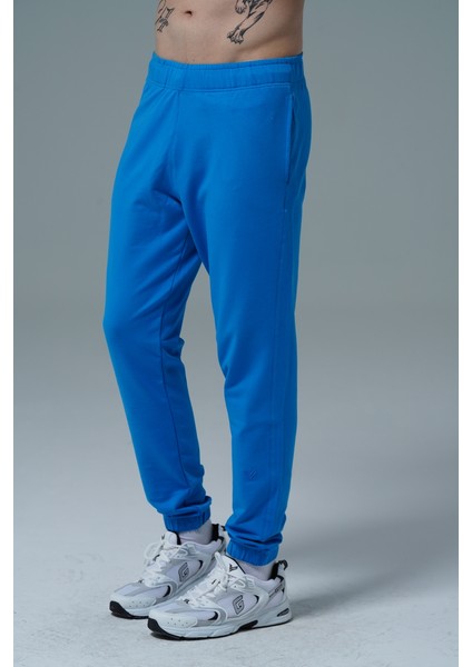 Daily Core - Mavi Rahat Kesim Erkek Jogger Eşofman Altı