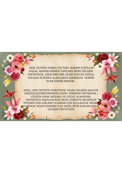 Doğal Kök ve Gövde Formül(Zambak)