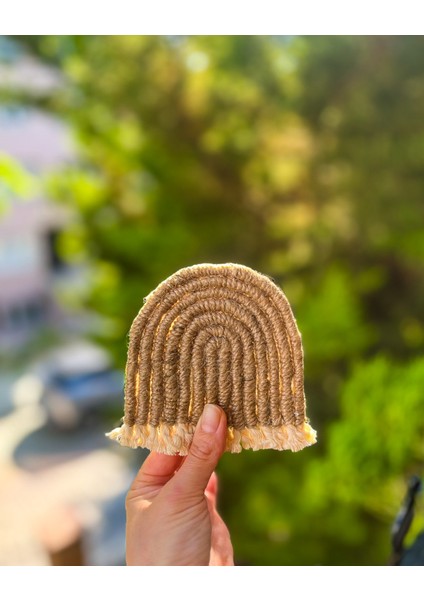 Bohem Gökkuşağı Bardak/mum Altlığı 10X12 cm - 2 Adet