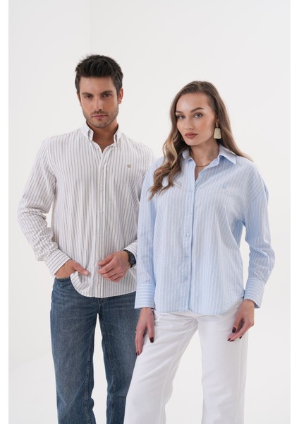 Erkek Çizgili 100%PAMUK Regular Erkek Gömlek modelleri