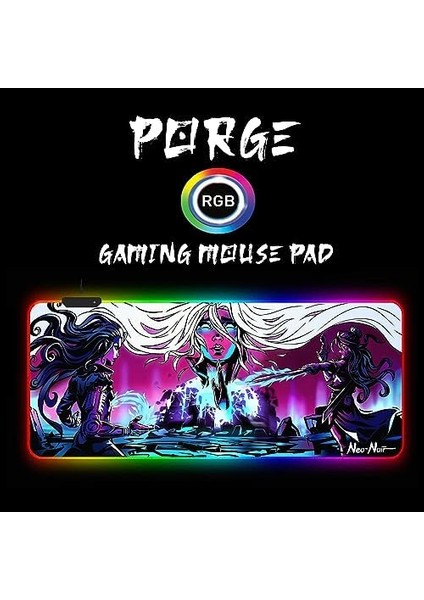 Rgb Mousepad 90X40 Rgb Mouse Pad Xxl Büyük Oyuncu Ofis Mouse Altlığı Işıklı Mousepad (Neo)
