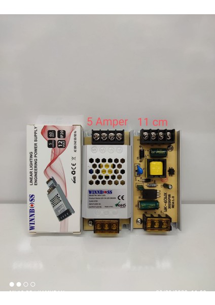 12V-5A-60W-IP20 Ultra Slim Trafo