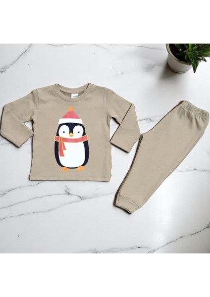 Penguenli Pijama Takımı