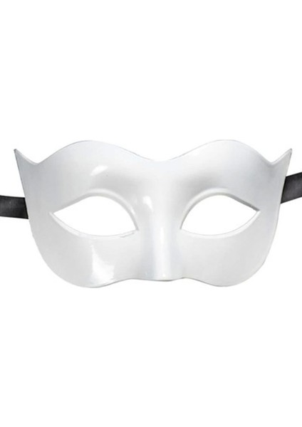Beyaz Renk Masquerade Kostüm Partisi Venedik Balo Maskesi