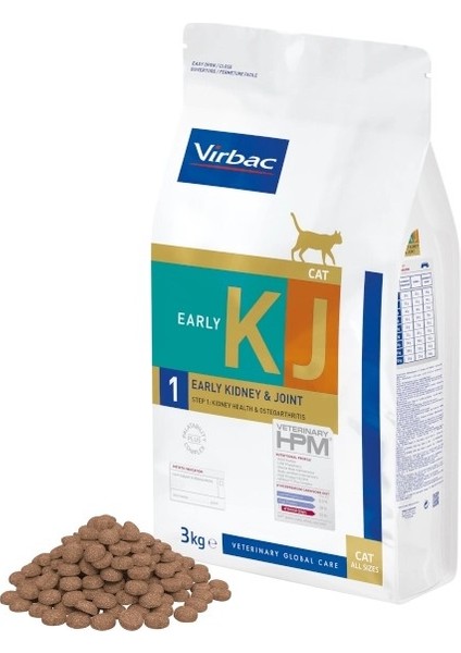 Vırbac Kj 1 Early Kidney Joint Support Cat Böbrek ve Joint Desteği Kedi Maması 1,5 kg Kj1