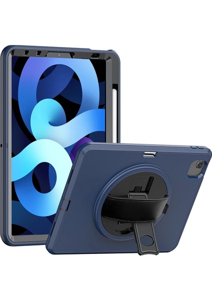 Ipad 2022 10.9 (10.nesil) Kılıf Hand Strap Tablet Kılıfı - Gri Glstd