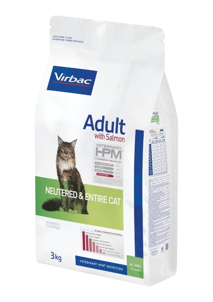 Vırbac Adult With Solmon Neutered Entire Cat Kısır Kedi Maması 3 kg