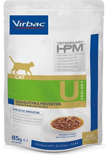 Vırbac Cat Urology Üriner Sistem Desteği Yaş Kedi Maması Pouch 85 gr
