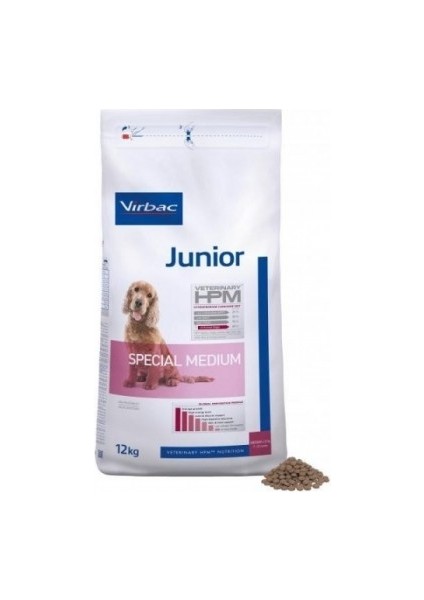 Vırbac Junior Dog Food - Special Medium Dog Yavru Köpek Maması 12 kg
