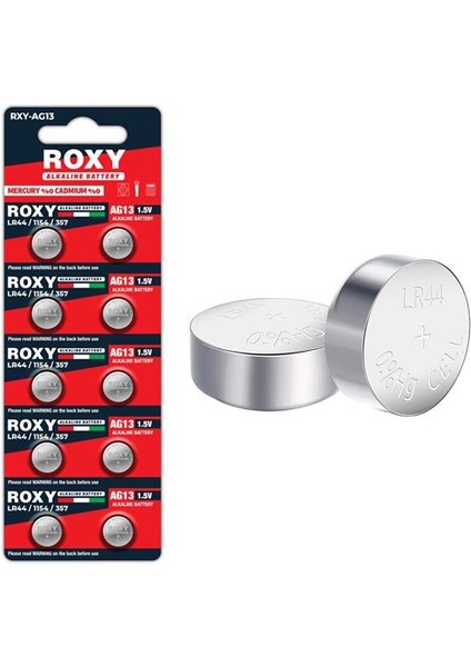 RXY-AG13 LR44/1154/357 1.5 Volt Alkaline Düğme Pil (10'LU Paket) fiyatları