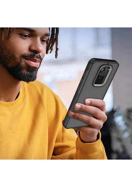 Xiaomi Redmi Note 9 Kılıf Elegant Kapak - Yeşil Glstd