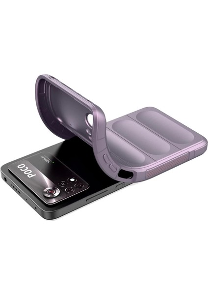 Xiaomi Poco X4 Pro 5g Kılıf Optimum Silikon - Mor Glstd
