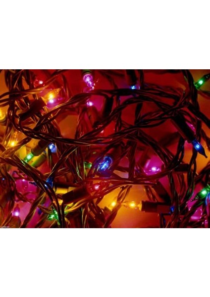 30 Ledli Pirinç Renkli Yılbaşı Ağacı Işığı