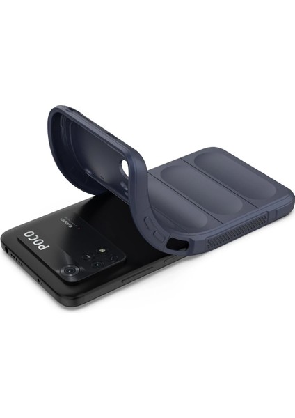 Xiaomi Poco M4 Pro 4g Kılıf Optimum Silikon - Lacivert Glstd