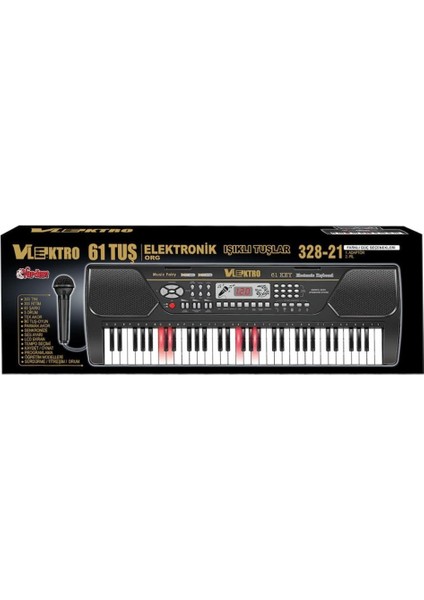 TFL-328-21 Vlektro Kutulu 61 Tuş Büyük LCD Ekranlı Elektronik Büyük Org modelleri