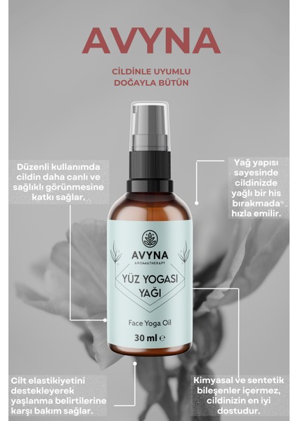 Yüz Yogası Yağı 30 ml Cam Şişede Saf ve Doğal (Face Yoga Oil) fırsatları