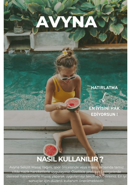 Selülit Masaj Yağı 30 ml Cam Şişede %100 Saf ve Doğal (Cellulite Massage Oil)