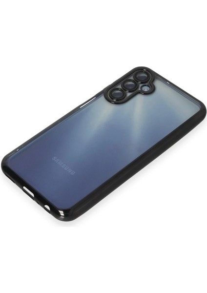 Samsung Galaxy A15 4g Kılıf Razer Lensli Silikon - Siyah Glstd