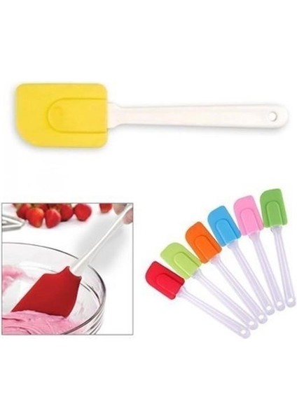 ® Dekoratif Renkli Silikon Spatula Pratik Sevimli Spatula Kaşık