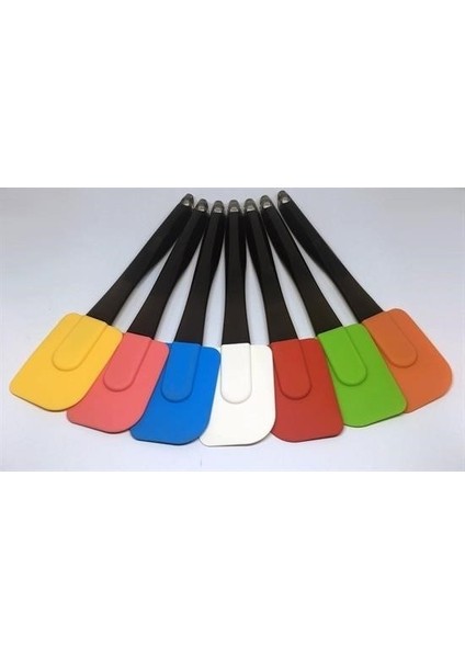 ® Dekoratif Renkli Silikon Spatula Pratik Sevimli Spatula Kaşık