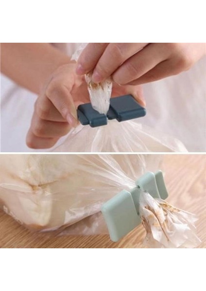 ® 6lı Hava Sızdırmaz Poşet Torba Ambalaj ve Paket Kıstırmalı Kapatma Klipsi